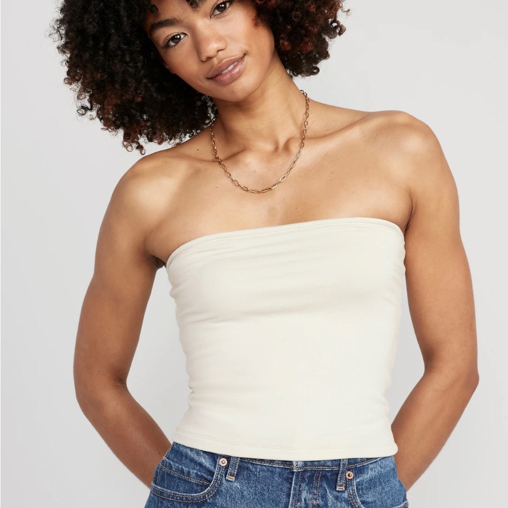 NWOT cream /off white Old Navy Tube Top